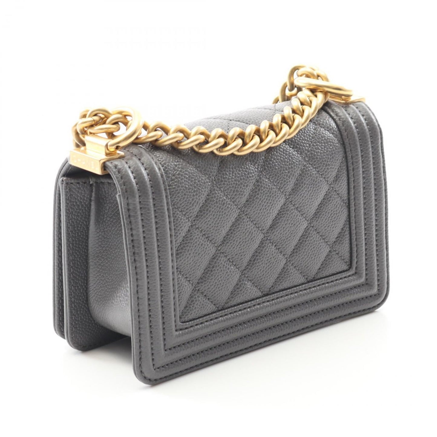 Chanel Boy Chanel MatelassÃ© Grained Calf Shoulder Bag