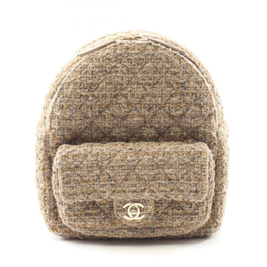 Chanel MatelassÃ© Fabric Leather Backpack