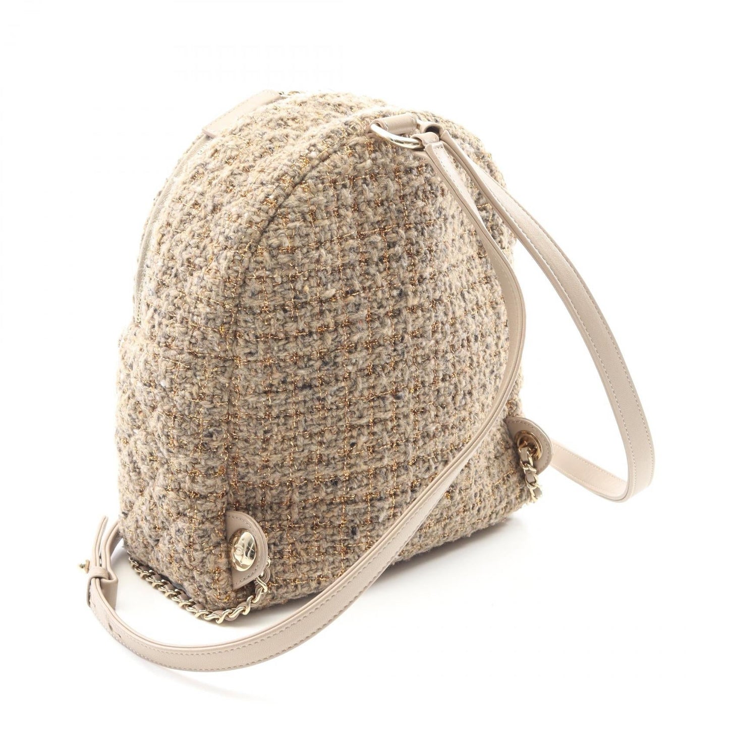Chanel MatelassÃ© Fabric Leather Backpack