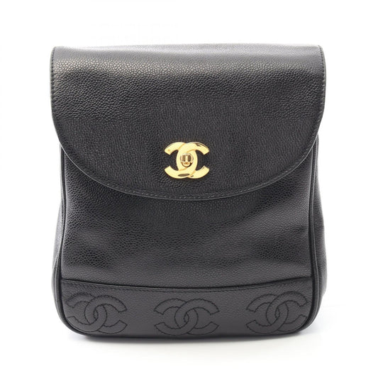 Chanel Triple Coco Calf Chain Backpack