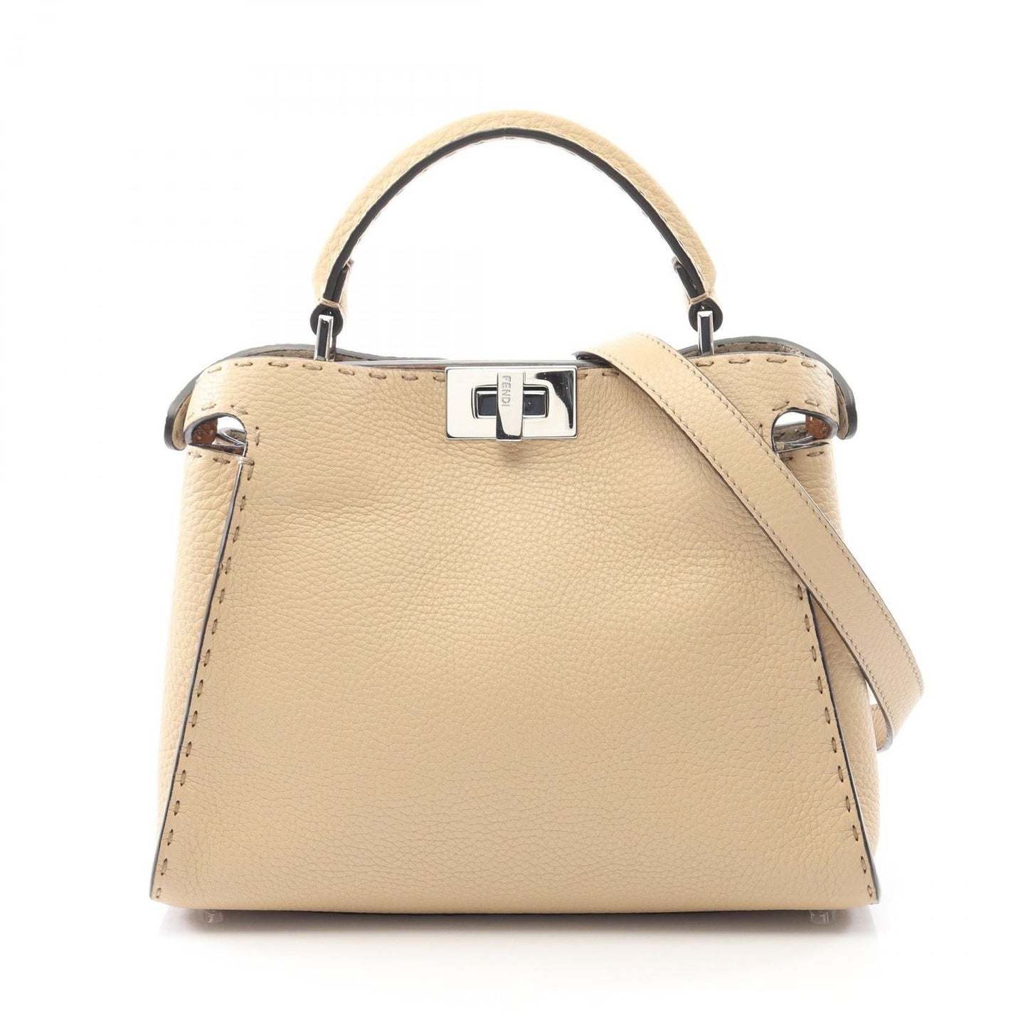 Fendi Peekaboo Essentially Leather Handbag