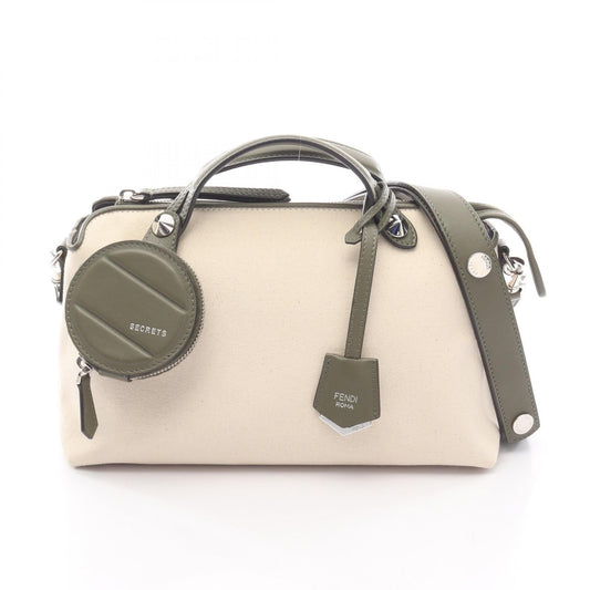 Fendi BY THE WAY MEDIUM Canvas Leather Handbag