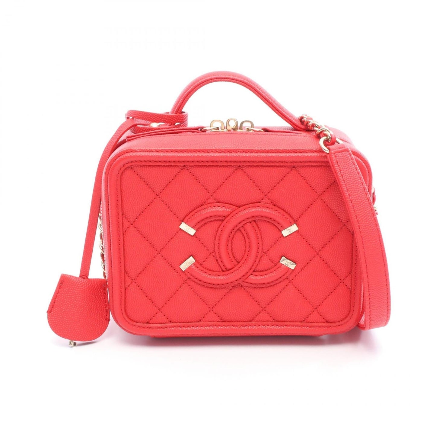Chanel CC Filigree Small Calf 2way Bag