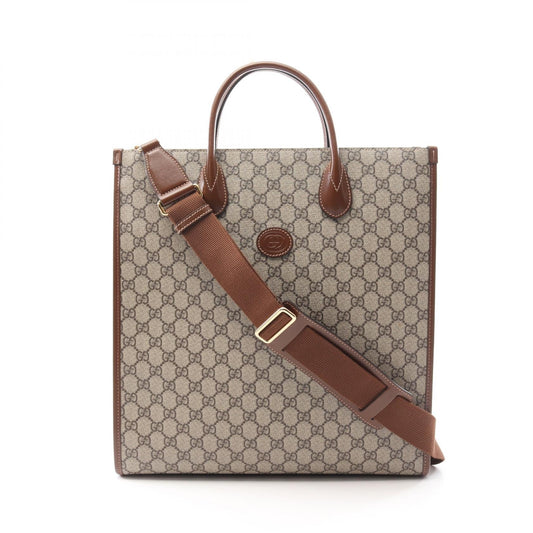 Gucci Interlocking G GG Supreme Coated Canvas Tote Bag
