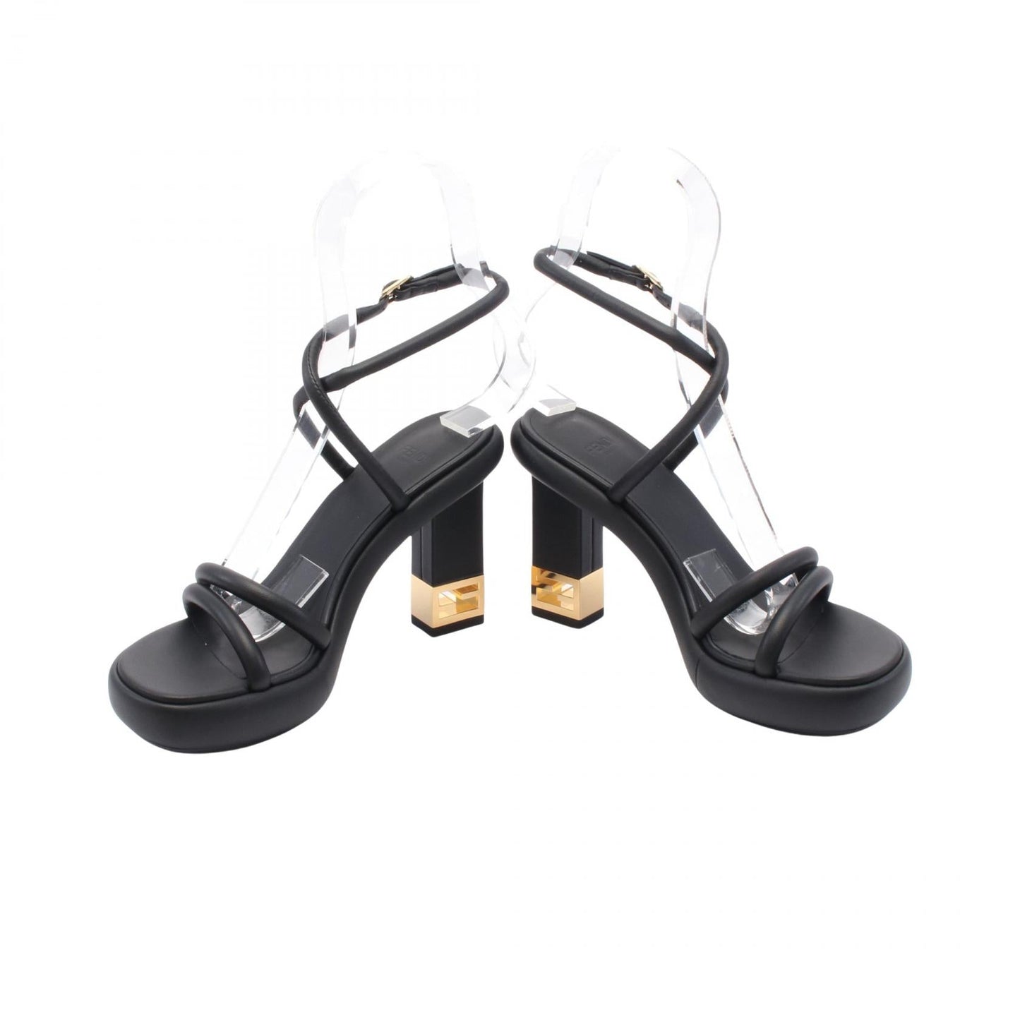 Fendi Baguette Leather Sandals