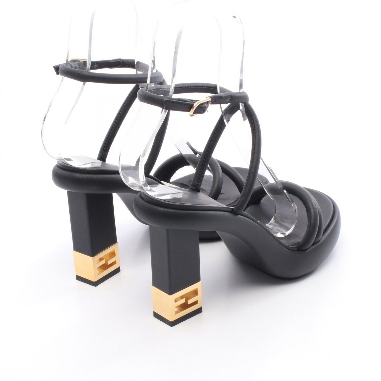 Fendi Baguette Leather Sandals