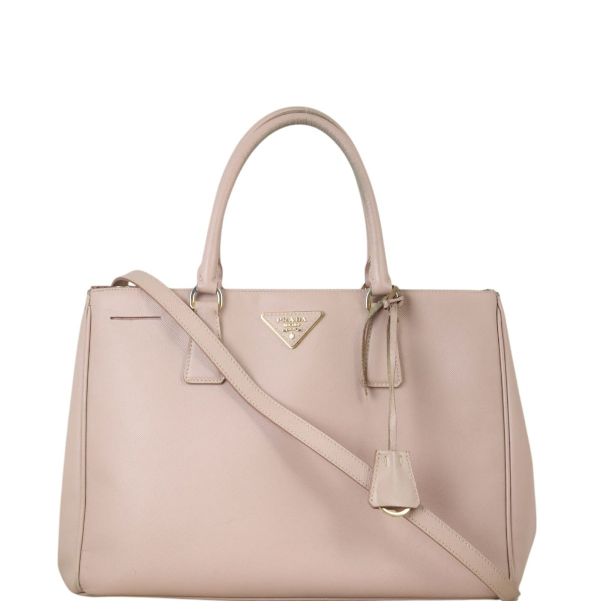 Prada Saffiano Lux Galleria Double Zip Tote Medium