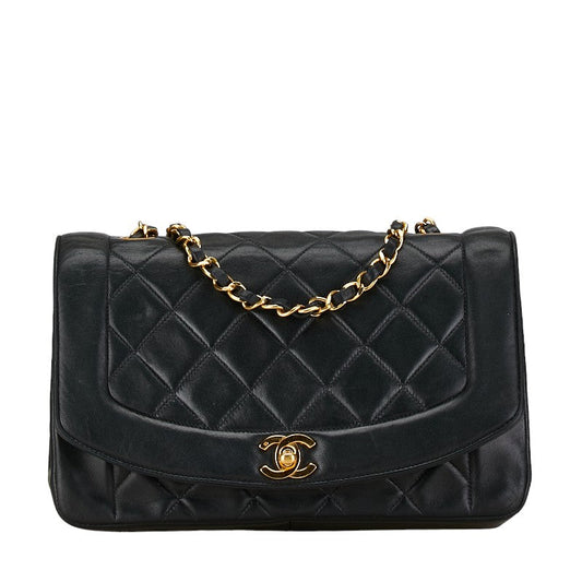 Chanel Diana Matelasse Lambskin Shoulder Bag