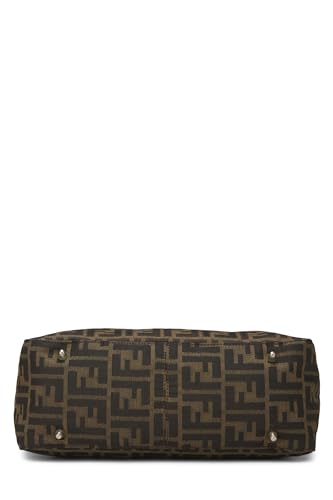 Fendi, Brown Zucca Canvas Handbag Small, Brown