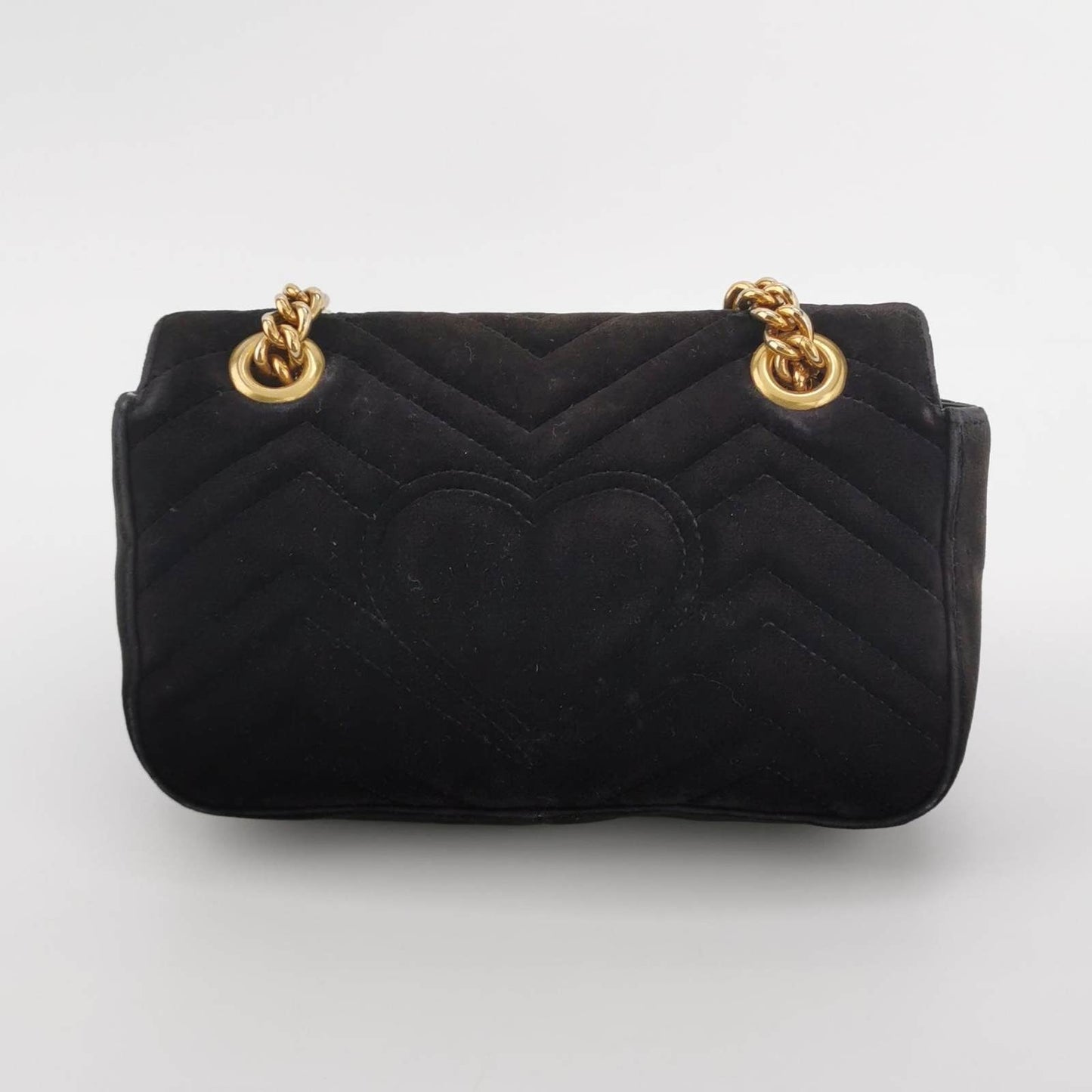 Gucci Marmont Mini Black Velvet Camera Bag