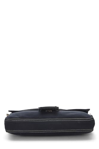 Fendi, Navy Canvas Baguette, Navy