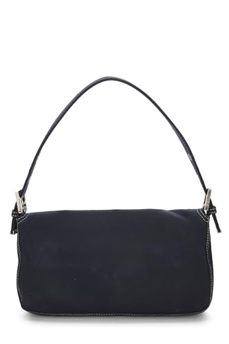 Fendi, Navy Canvas Baguette, Navy