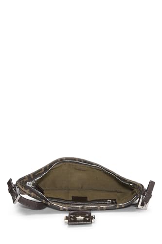 Fendi, Brown Zucca Canvas Shoulder Bag, Brown