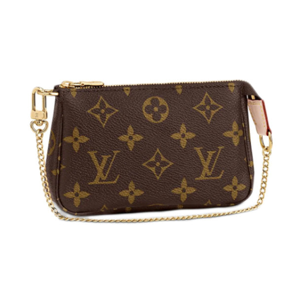 LOUIS VUITTON Pouch Monogram canvas Brown Mini accessories pouch Monogram Mini Pochette Accessoires Women