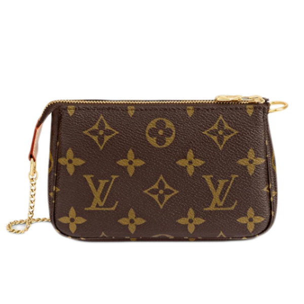LOUIS VUITTON Pouch Monogram canvas Brown Mini accessories pouch Monogram Mini Pochette Accessoires Women