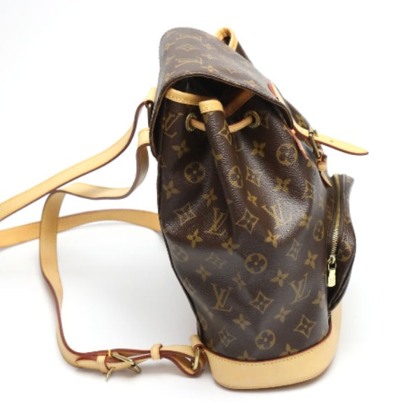 LOUIS VUITTON Backpack Monogram canvas Brown bag MontsourisMM Women