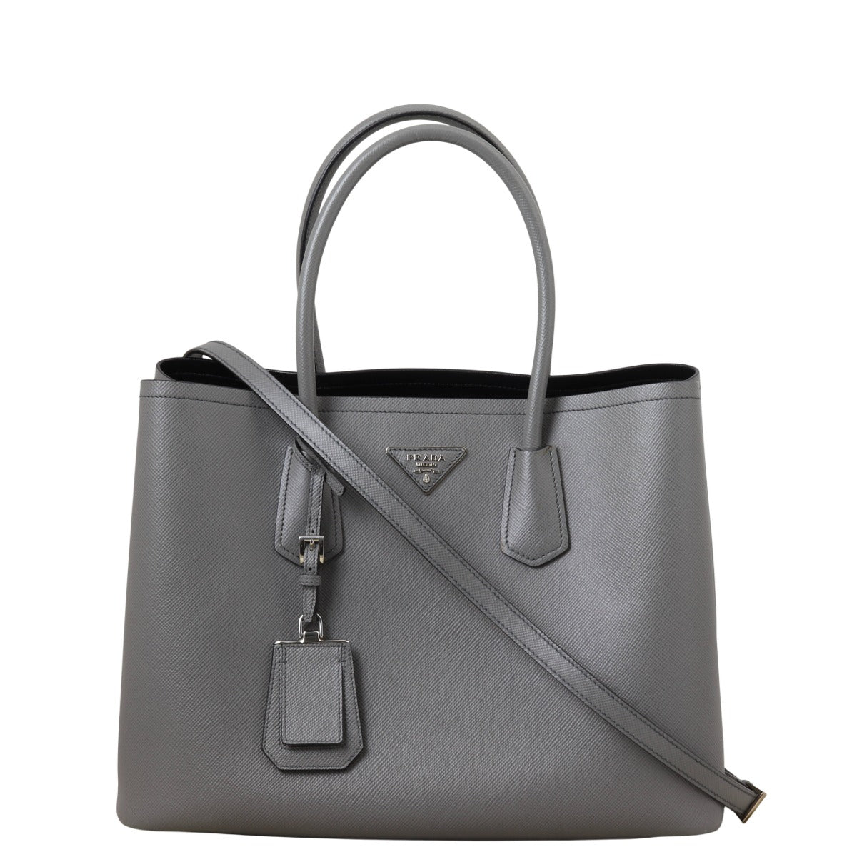 Prada Saffiano Cuir Double Bag Large