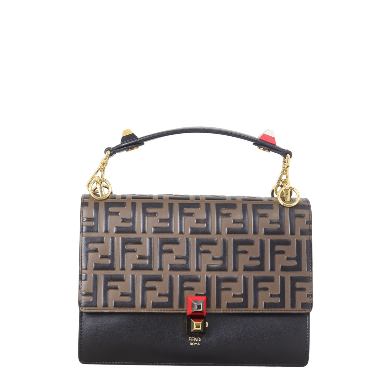 Fendi Kan I Crossbody Medium FF Embossed