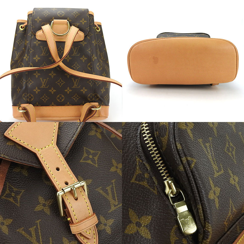 LOUIS VUITTON Backpack Monogram Brown MontsourisMM Women