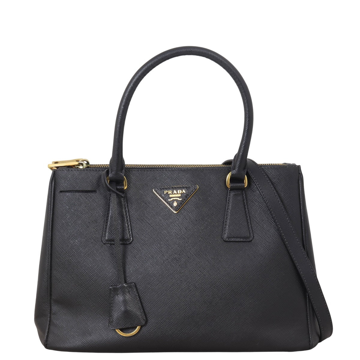 Prada Saffiano Lux Galleria Double Zip Tote Small