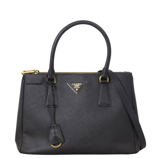 Prada Saffiano Lux Galleria Double Zip Tote Small