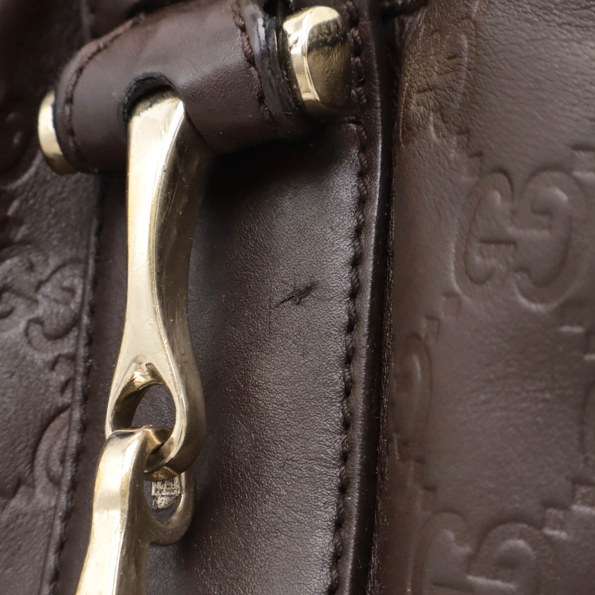Gucci Guccissima Leather Shoulder Bag