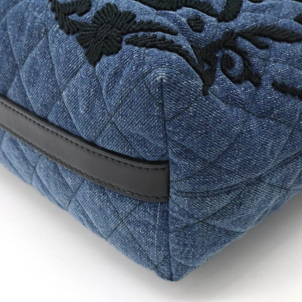 Prada Corsaire Denim Leather 2way Handbag