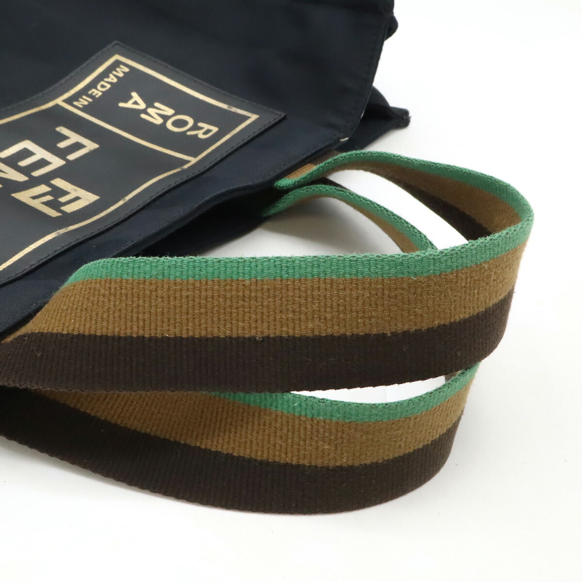 Fendi Baguette Linen Leather 2way Bag