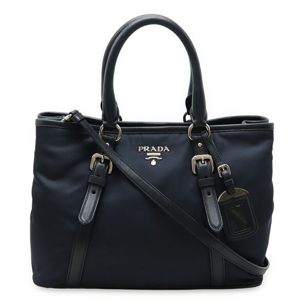 Prada BN2832 Nylon Leather 2way Handbag