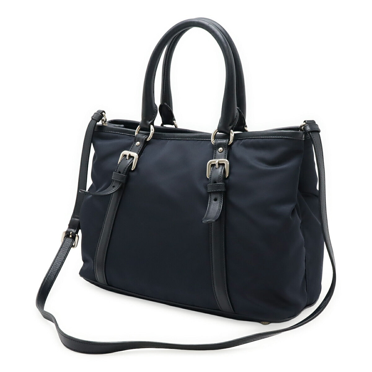 Prada BN2832 Nylon Leather 2way Handbag