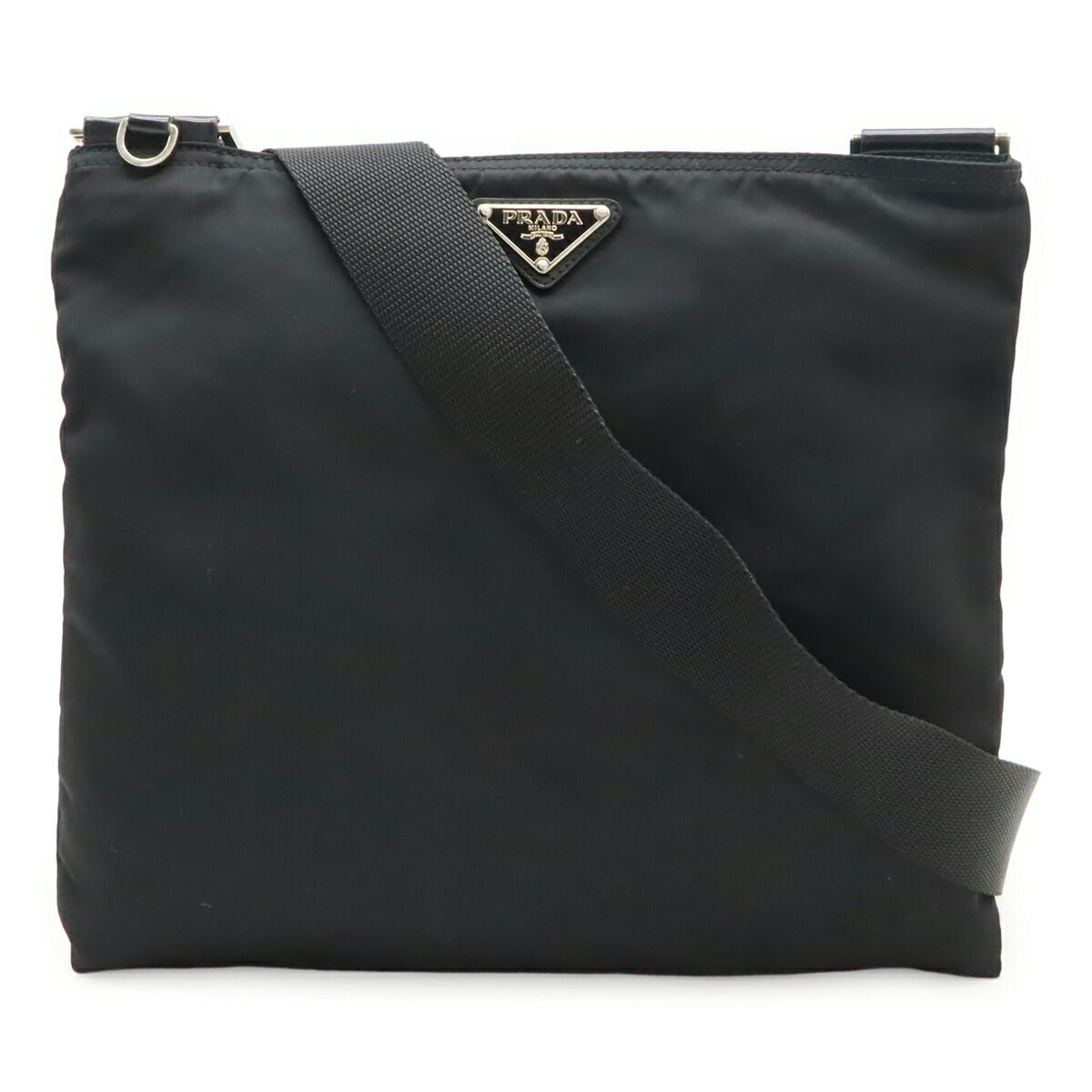 Prada Nylon Leather Shoulder Bag