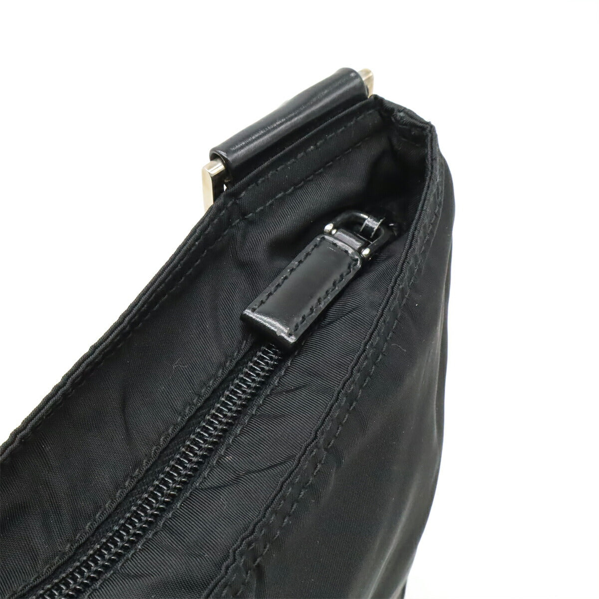Prada Nylon Leather Shoulder Bag
