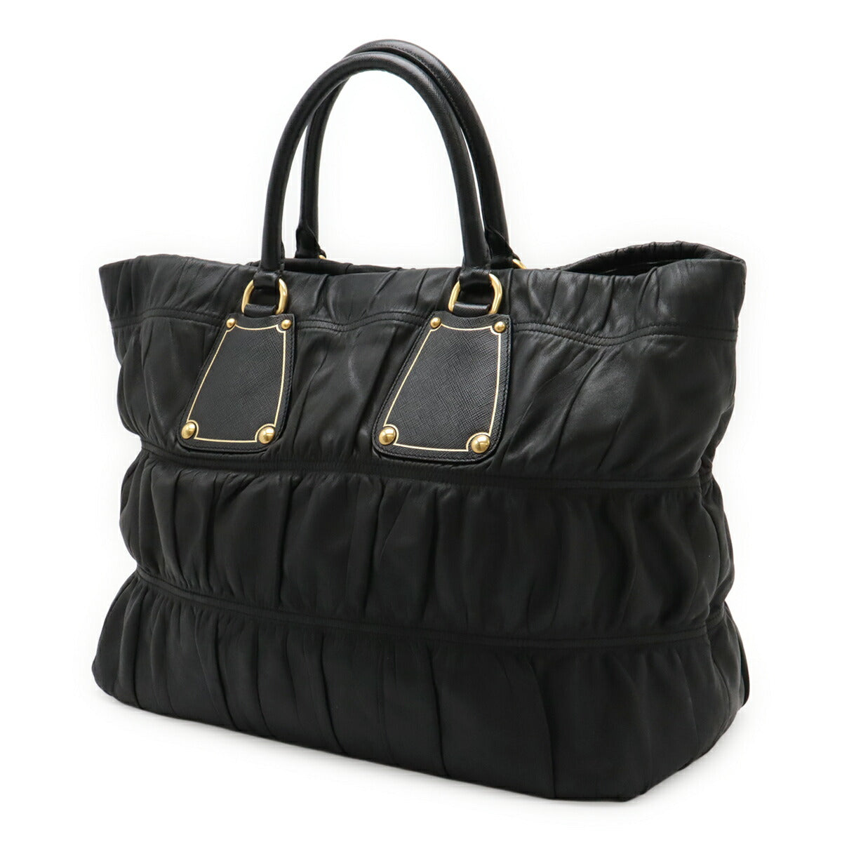 Prada Gather Leather Tote Bag