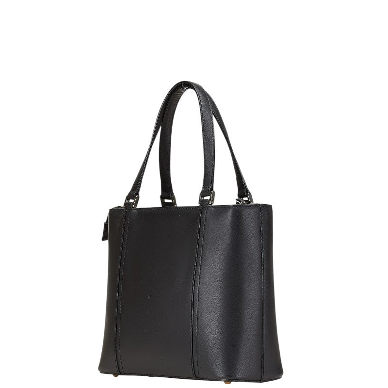 Burberry Logo Nova Check Leather Handbag