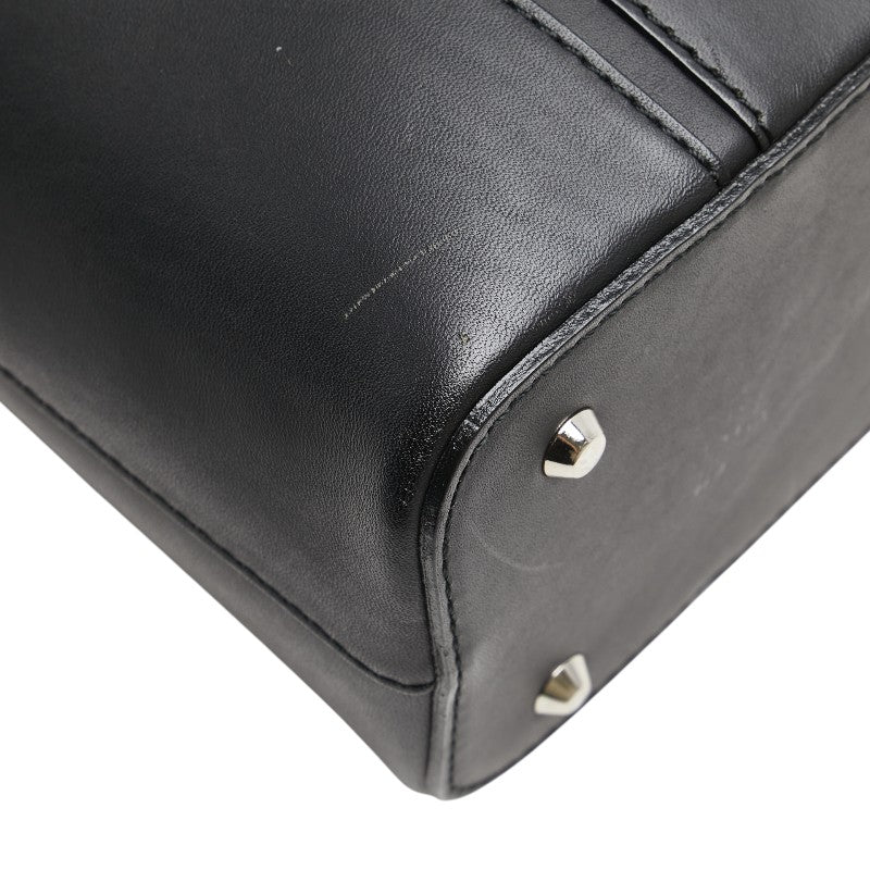 Burberry Logo Nova Check Leather Handbag