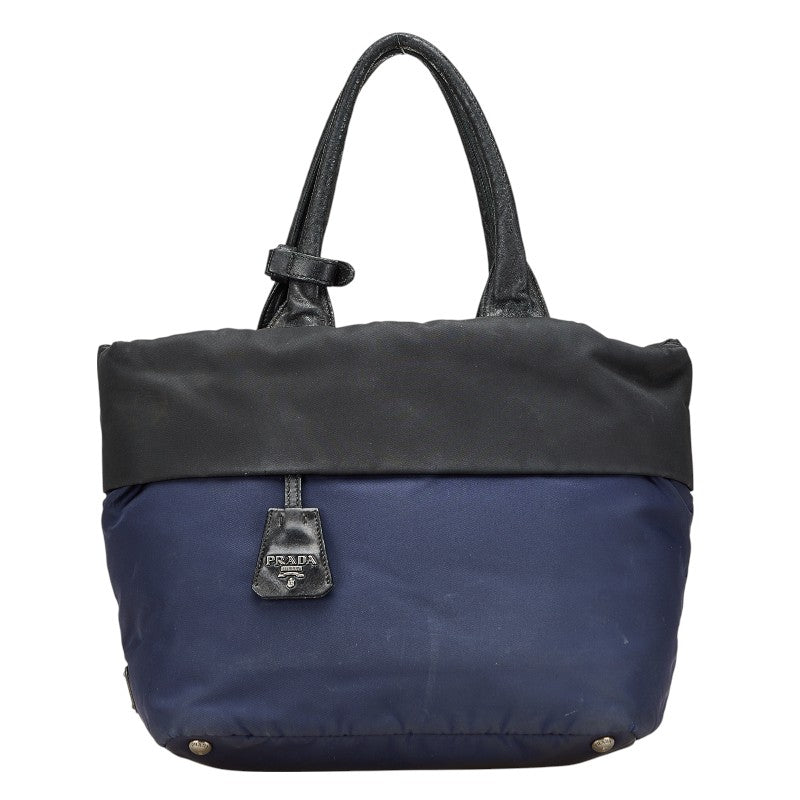 Prada Tessuto Double Nylon Leather Handbag
