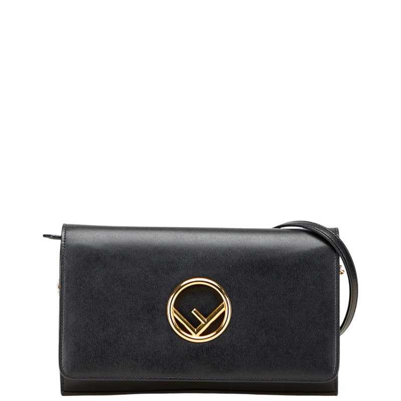 Fendi 8BS004 Calf Leather Chain Shoulder Bag