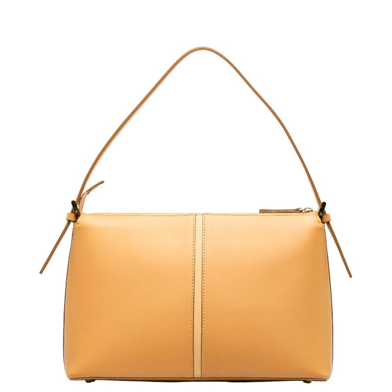 Burberry Logo Embossed Nova Check Leather Shoulder Bag