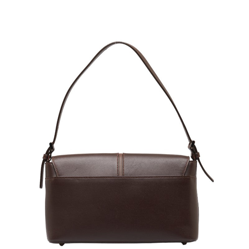 Burberry Nova Check Leather Shoulder Bag