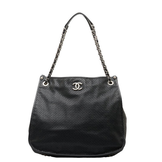 Chanel Coco Punching Leather 2way Shoulder Bag
