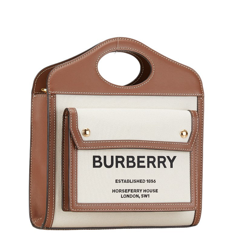 Burberry Horseferry Canvas Leather 2way Bag