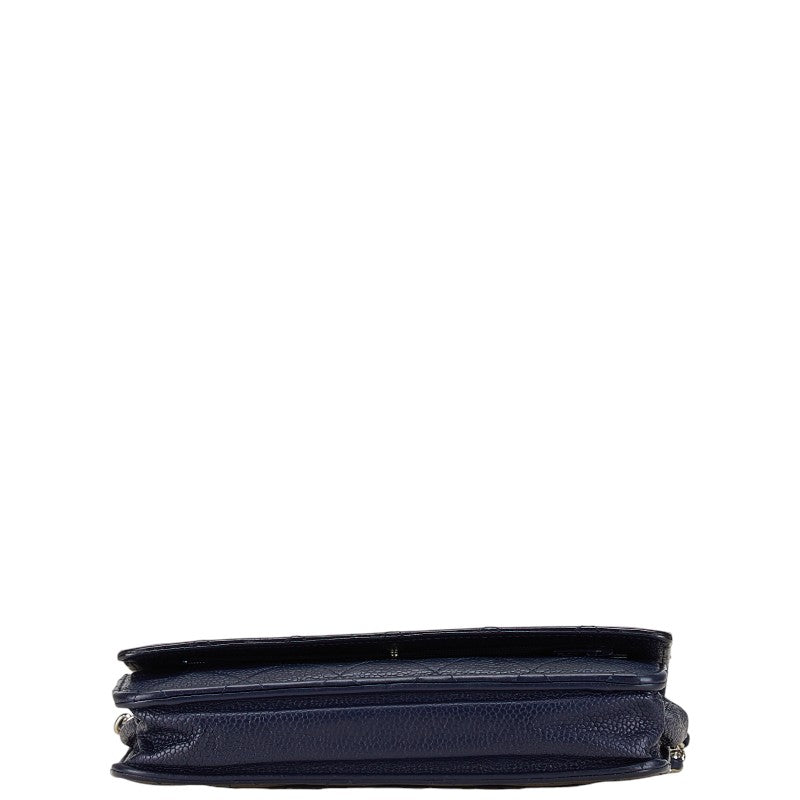 Chanel Coco Matelasse Caviar Skin Wallet on Chain