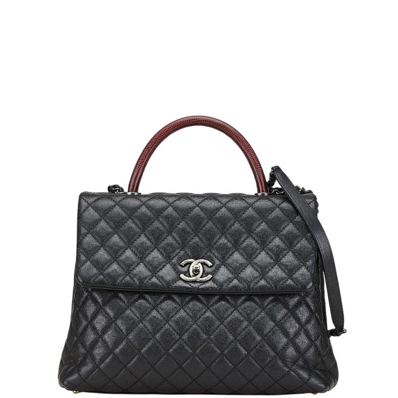 Chanel Coco Matelasse Caviar Skin 2way bag