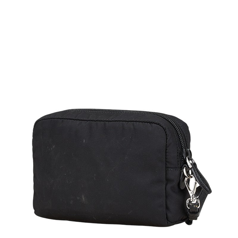 Prada Re-Nylon Triangle Logo Nylon Pouch
