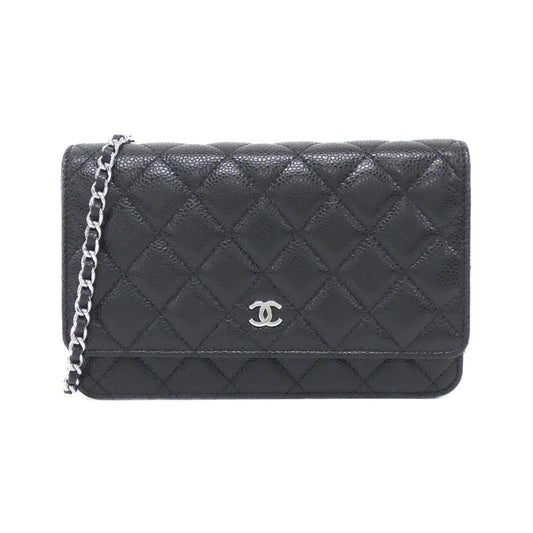 Chanel Timeless Classic Caviar Skin Wallet on Chain