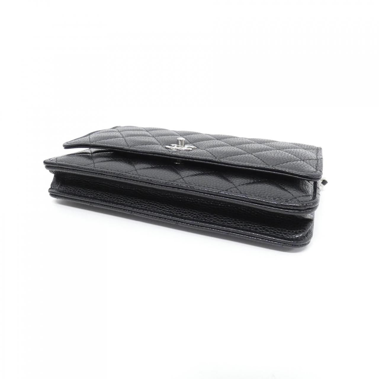 Chanel AP4241 Caviar Wallet on Chain