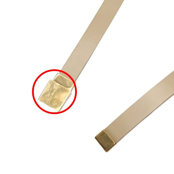 LOUIS VUITTON belt PVC, Leather beige belt Saintur Women