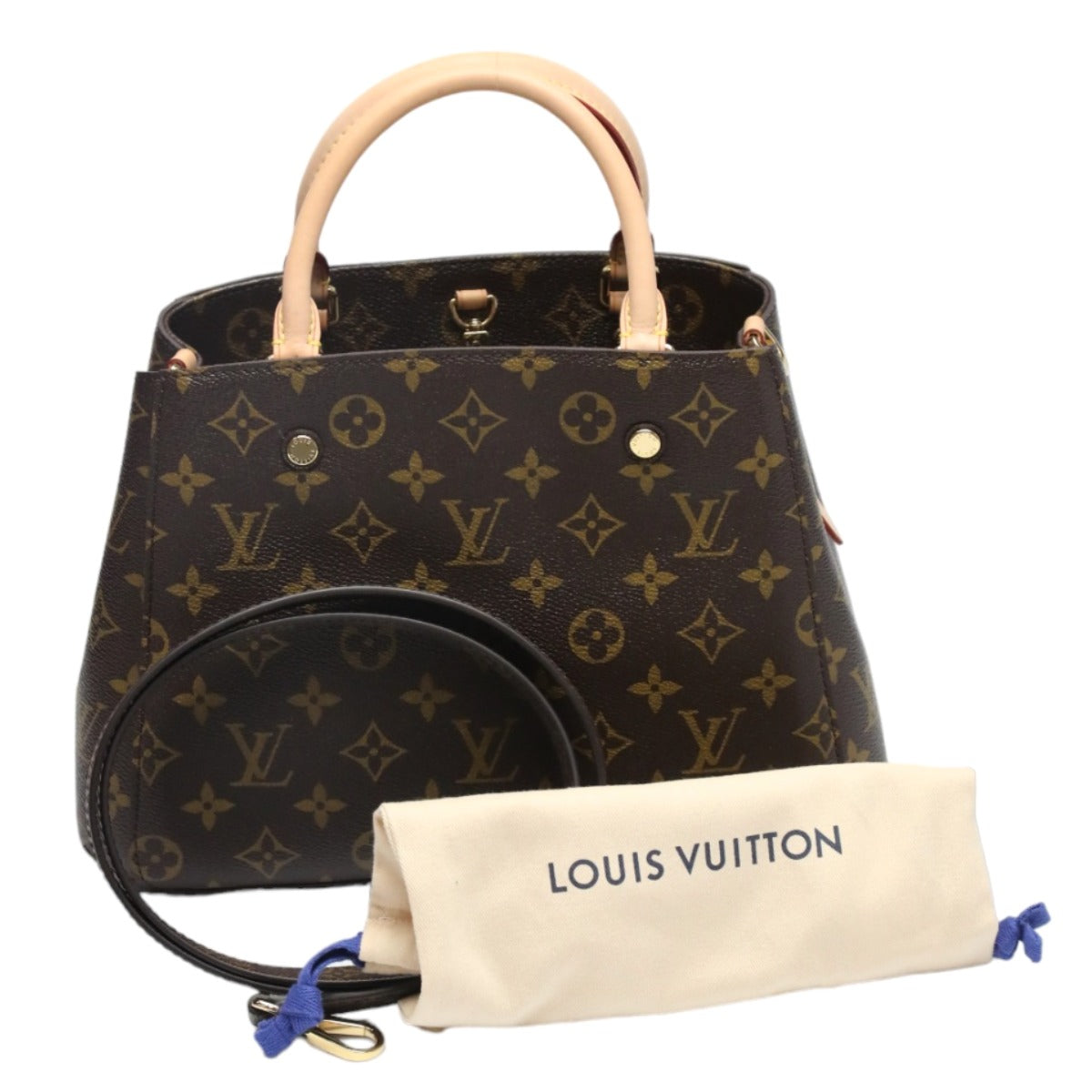LOUIS VUITTON Shoulder Bag Monogram canvas Brown Montaigne BB Monogram Handbag Women