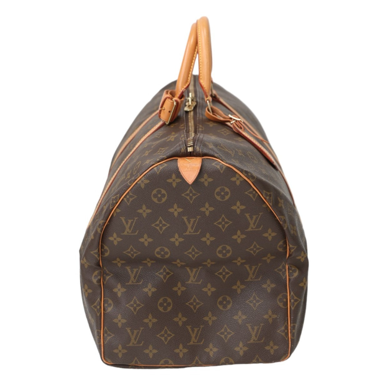 Luxury Women's Handbag | LOUIS VUITTON Boston Duffel bag Monogram canvas Brown Travel bag Monogram Keepall 55 mens(Unisex)
