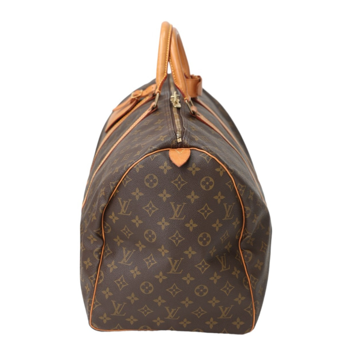 Luxury Women's Handbag | LOUIS VUITTON Boston Duffel bag Monogram canvas Brown Travel bag Monogram Keepall 55 mens(Unisex)